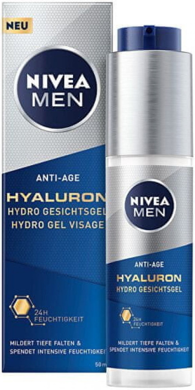 NIVEA Men Hyaluron Pleťový gel pro muže Hydro 50 ml