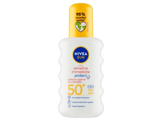 NIVEA SUN Protect & Sensitive sprej na opalování Sensitive SPF 50+ 200 ml