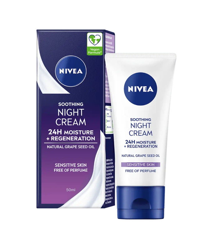 NIVEA Soothing zklidňující noční krém 50 ml