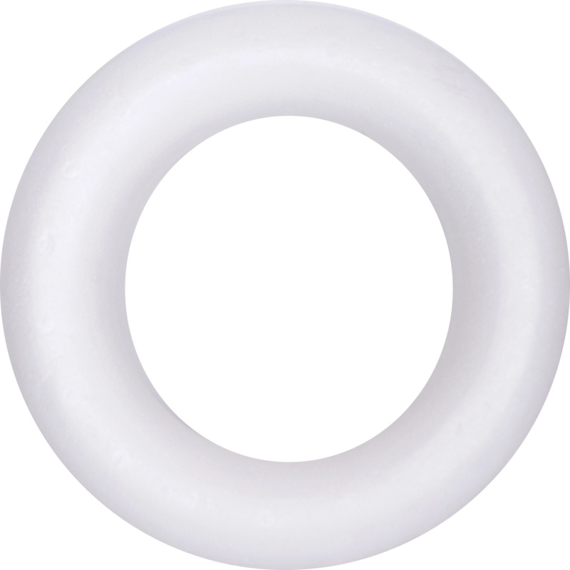 Polystyrénový půlkruh plochý bílý 25 cm