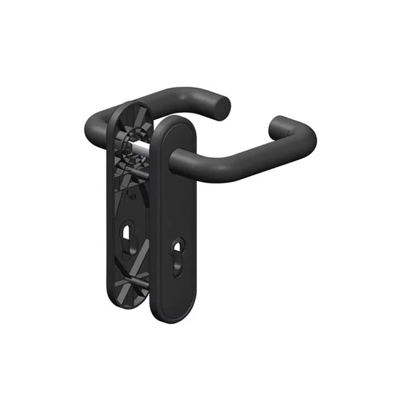 Hörmann Štítové kování pro dveře ZK/OIT, klika-klika, černá