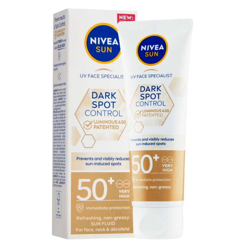 NIVEA SUN Luminous 630 pleťový krém na opalování proti pigmentovým skvrnám SPF 50+ 40 ml