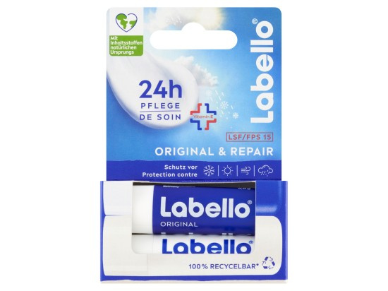 Labello Original & Repair obnovující hydratační balzám na rty 2x4.8 g
