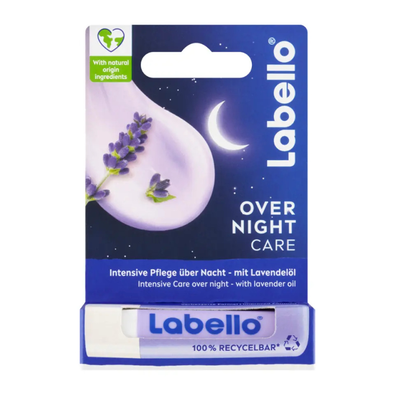 Labello Over Night Care regenerační balzám na rty s levandulí 4.8 g