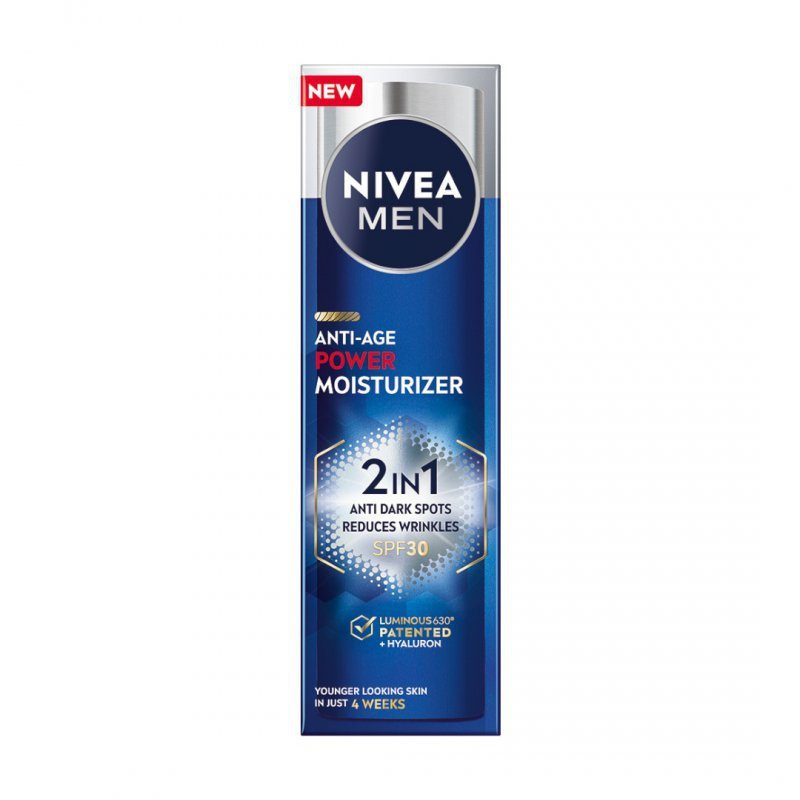 NIVEA MEN Anti-Age Power posilující krém na redukci vrásek pro muže SPF 30 50 ml