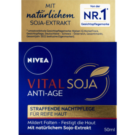 Beiersdorf Nivea Vital Soja zpevňující noční krém, 50 ml