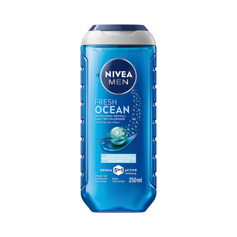 NIVEA MEN Fresh Ocean energizující sprchový gel pro muže 250 ml
