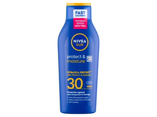 NIVEA SUN Protect & Moisture hydratační mléko na opalování SPF 30 400 ml