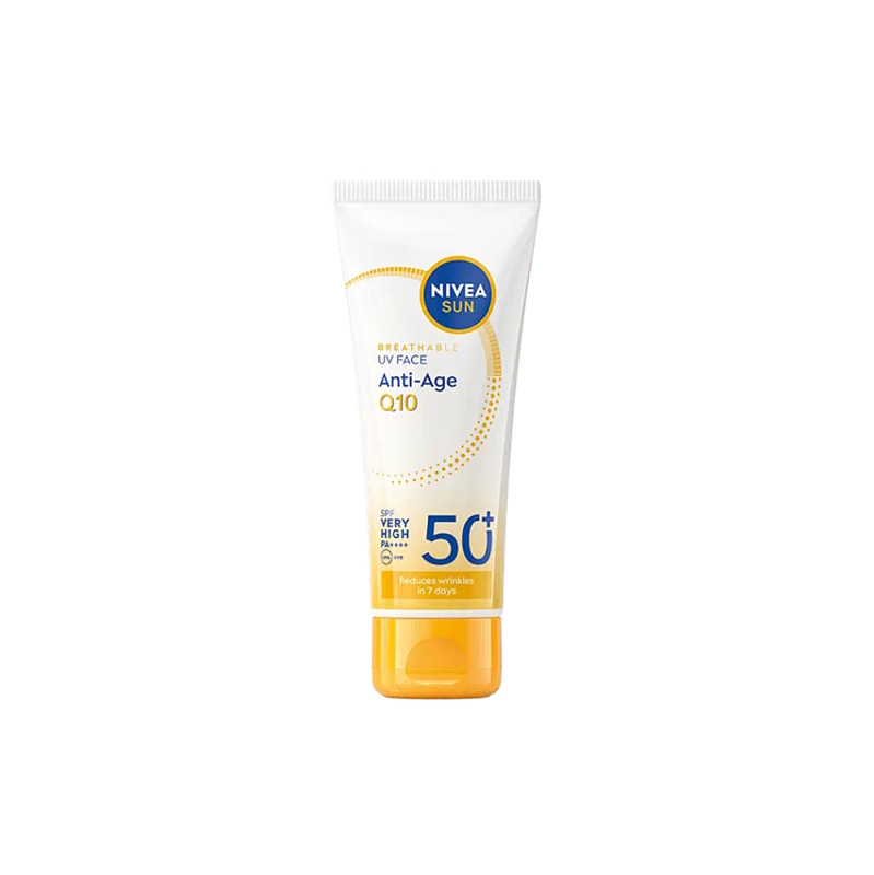 NIVEA SUN pleťový krém na opalování proti vráskám Q10 SPF 50 50 ml