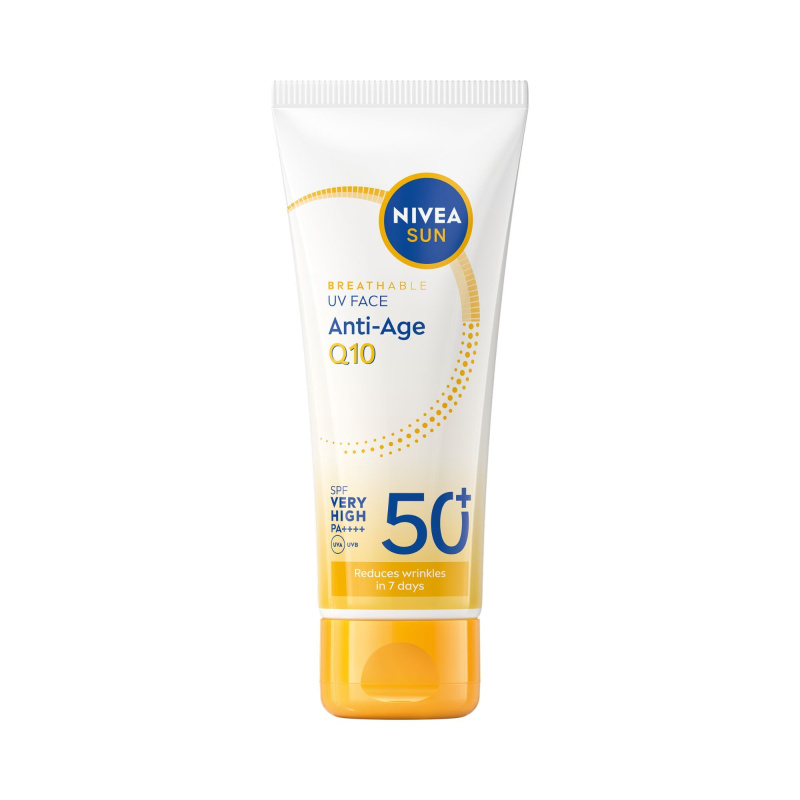 NIVEA SUN pleťový krém na opalování proti vráskám Q10 SPF 50 50 ml