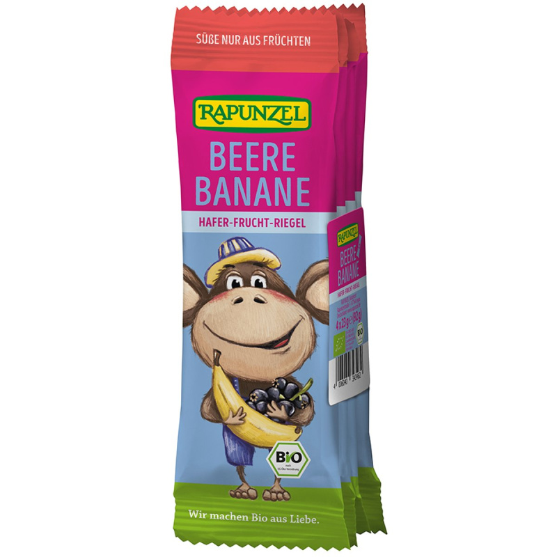 Rapunzel BIO Dětská ovesná tyčinka černý rybíz a banán