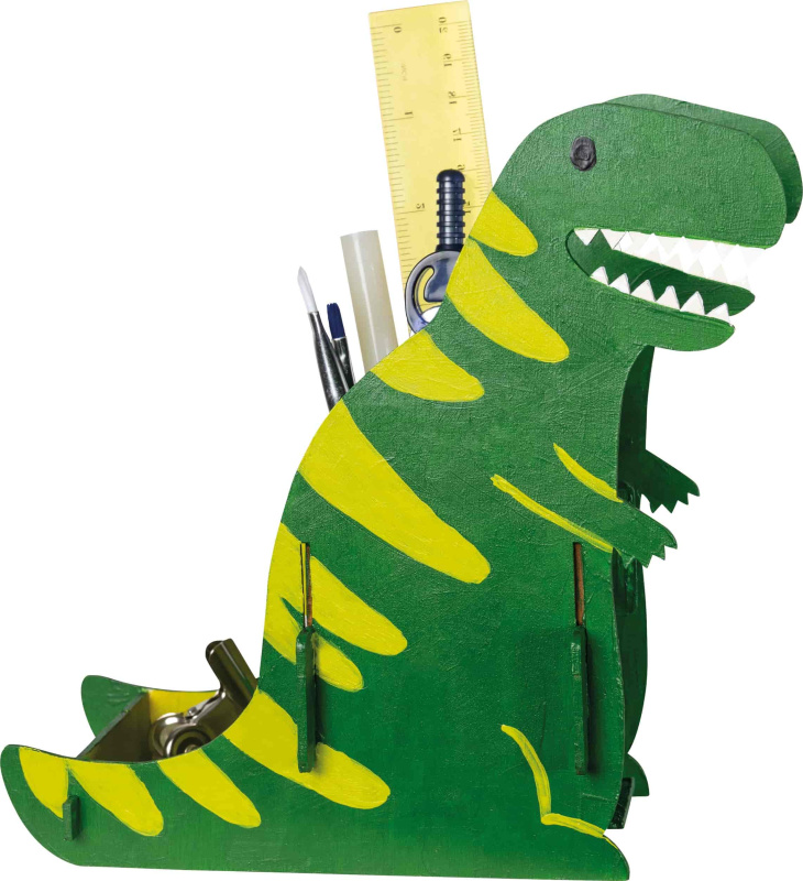 Pebaro | Dřevěný stojánek na tužky ve tvaru dinosaura