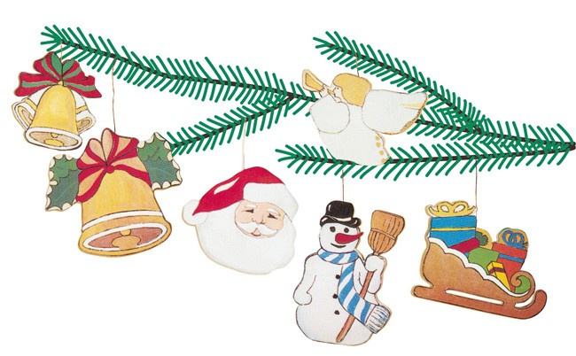 Pebaro | Dřevěná stavebnice – vánoční ozdoby (6 ks)