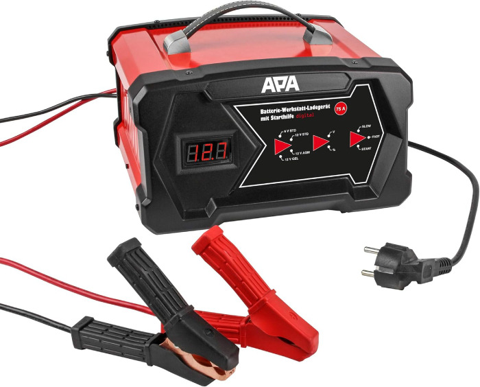 Digitální autonabíječka APA 16631 / 75 A / LED displej / červená Varianta: ivi1