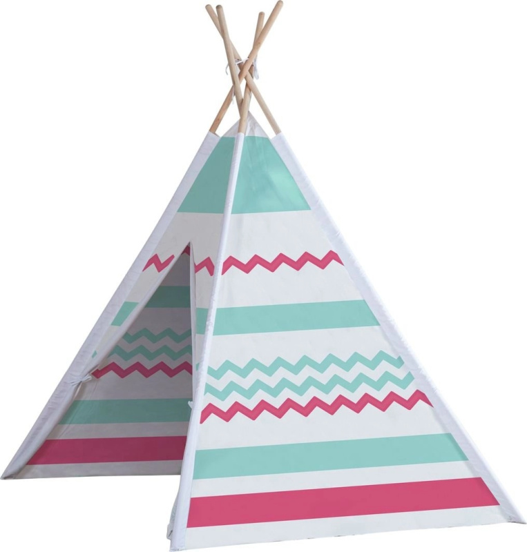 John Teepee bílá / růžová / tyrkysová / přírodní