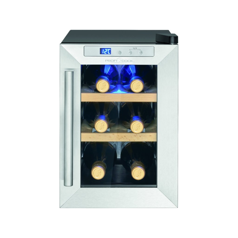 ProfiCook WK 1231 vinotéka na 6 lahví nerez