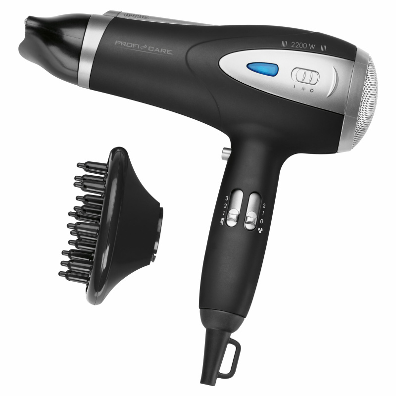 ProfiCare HTD 3113 fén na vlasy Black 1 ks