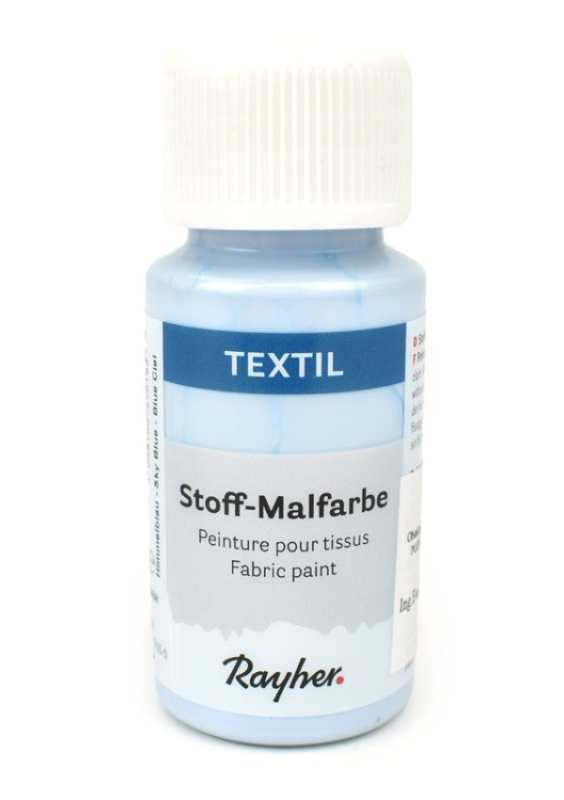 Barva na textil Rayher nezažehlovací, nebesky modrá, 50 ml Ing.Eva Klejnová