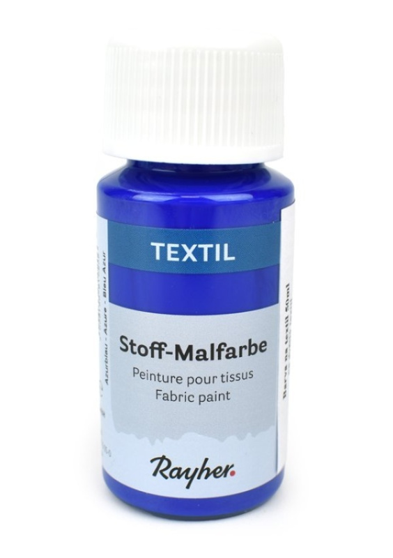 Barva na textil Rayher nezažehlovací, azurová, 50 ml Ing.Eva Klejnová