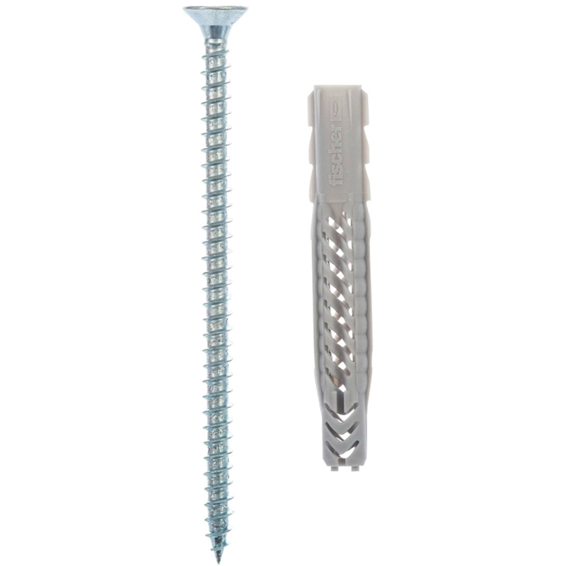 Fischer Univerzální hmoždinka UX 6 x 50 S K NV se šrouby, 10 ks