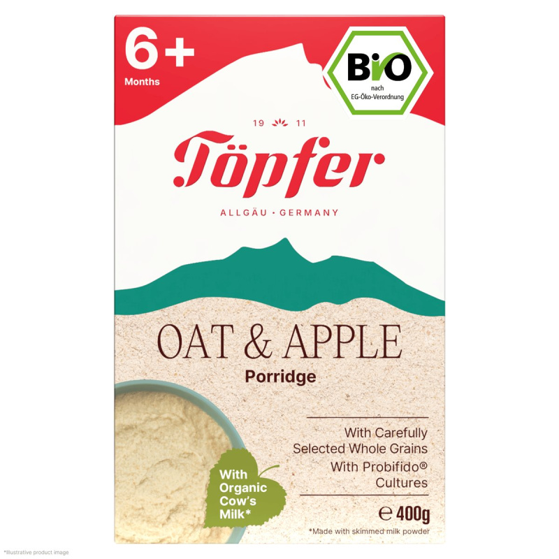 Töpfer BIO Mléčná ovesná kaše s jablky