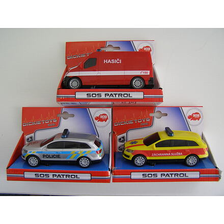 Dickie  Auto SOS 14 cm, česká verze, více druhů