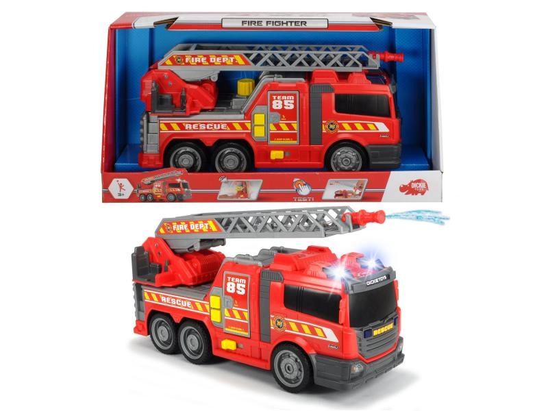 Dickie Action Series Action Series hasičské auto 36cm světlo zvuk ruční pumpa