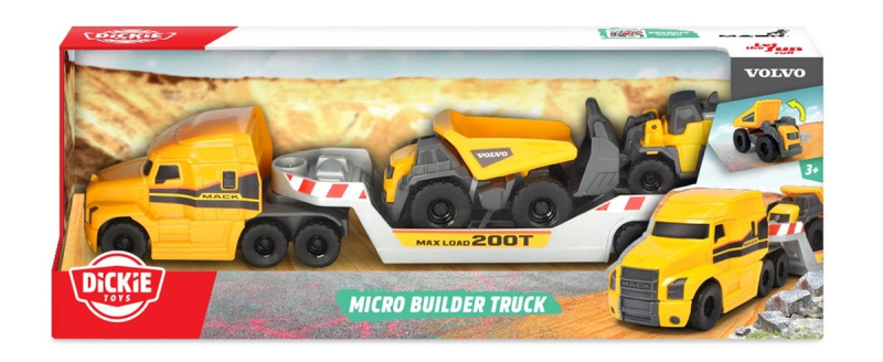 Dickie Construction Volvo Truck + sklápěčka + nakladač 32 cm