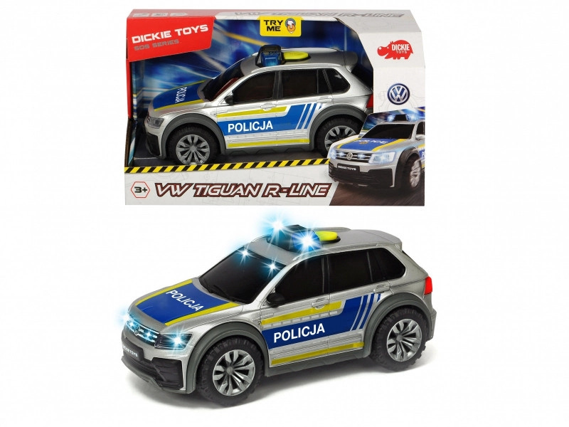 Dickie Toys Volkswagen Tiguan policejní vozidlo světlo/zvuk