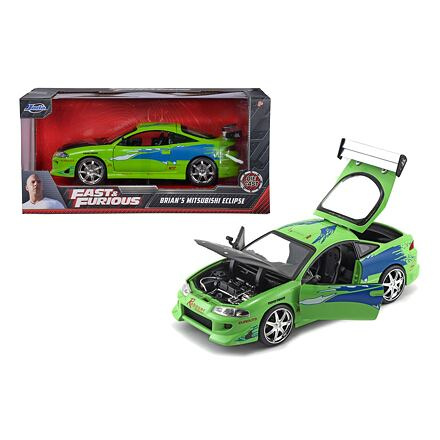 JADA vůz Fast & Furious 1995 Mitsubishi tlakově litý zelený 1:24