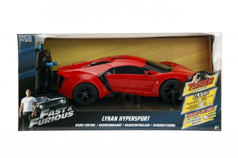JADA Rychle a zběsile RC auto Lykan Hypersport 1:16