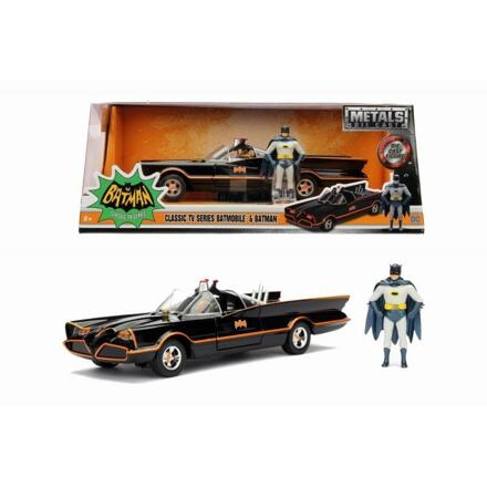Jada Toys | Batman Diecast Model 1966 Batmobile Classic TV Series s figurkou Batmana 1: 24