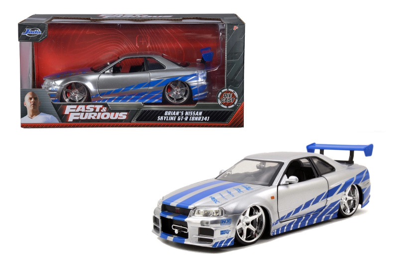 Toys Fast and Furious Brians Nissan Skyline 2002 GT-R OBAL