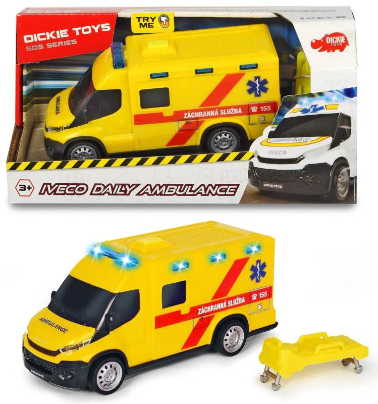 Dickie Ambulance Iveco, česká verze, 18 cm