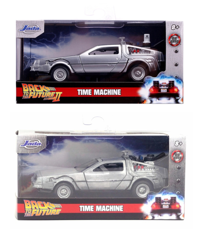 Jada Autíčko Time Machine Back to the Future kovové s otevíratelnými dveřmi 2 druhy délka 12,5 cm 1:32