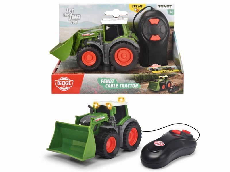 Dickie Traktor Fendt na kabel 14cm