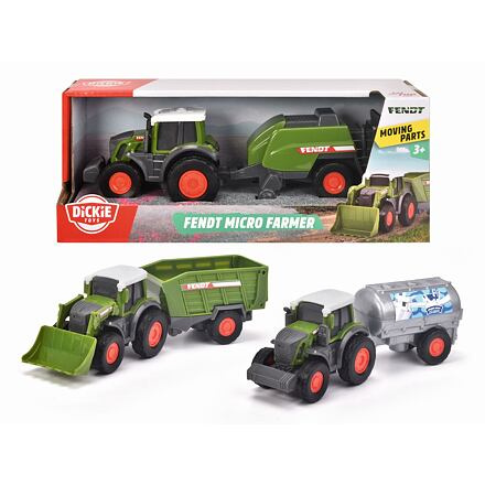Dickie Traktor Fendt Micro Farmer, 18cm, 3 druhy