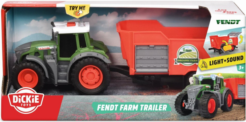 Dickie Traktor Fendt s přívěsem 26cm