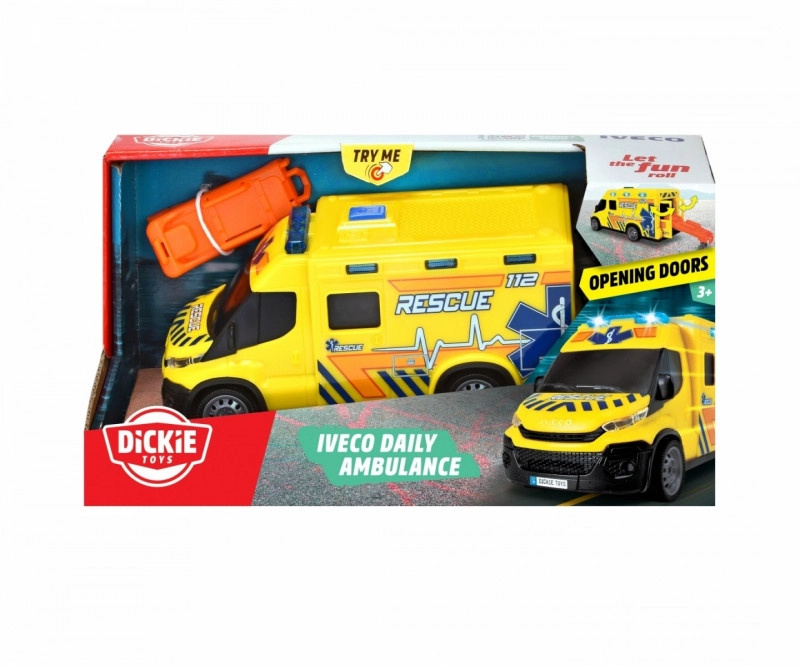 Dickie 203713014 IVECO DAILY AMBULANCE žlutá