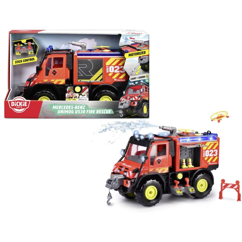 Hasičské auto Unimog U530 50 cm, světlo, zvuk