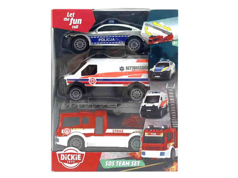 Sada záchranných vozidel SOS – 3 ks