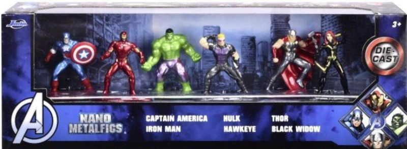 Jada Marvel Avengers Kovové nano 6 ks