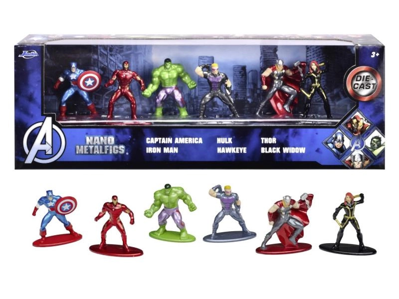 Jada Marvel Avengers Kovové nano 6 ks