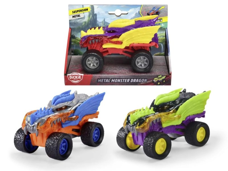 Dickie Auto Metal Monster Dragon 15 cm, 3 druhy