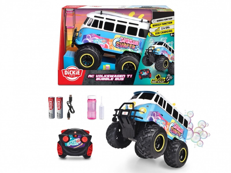 RC vozidlo Volkswagen T1 Bubble Bus, 30 cm