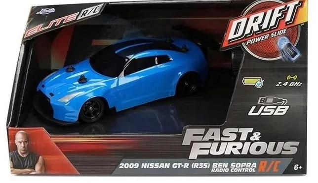 RC drift auto Nissan GT-R R35 Ben Sopra 1:24 od Jada Toys – Fast & Furious