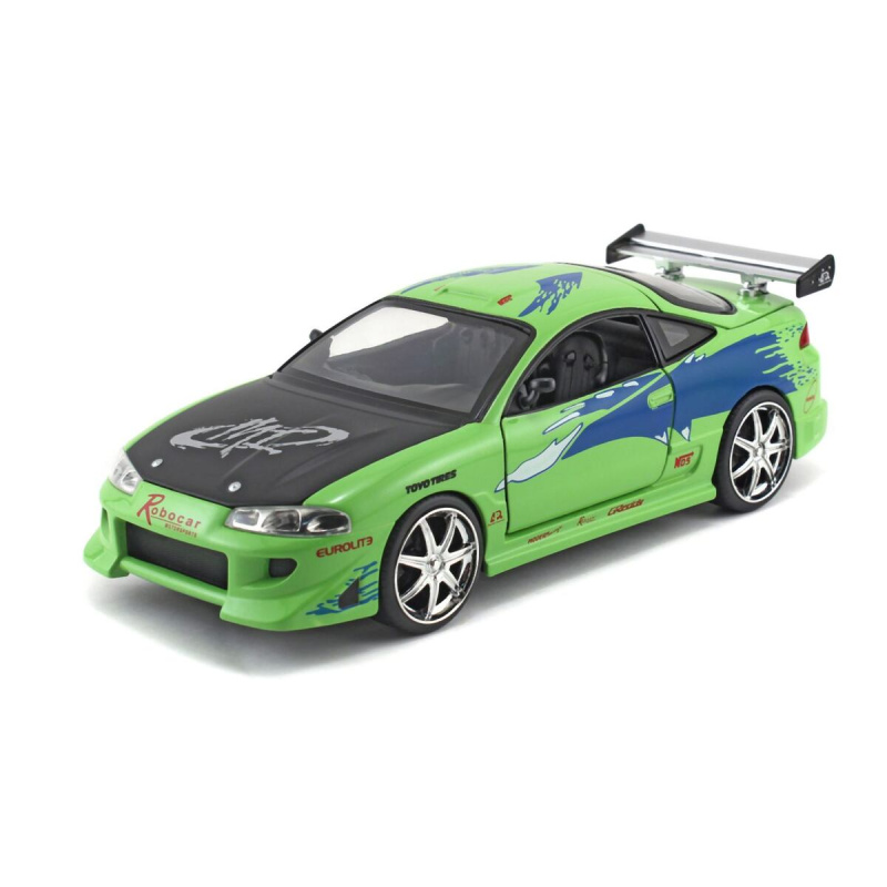 kovový model auta jada toys mitsubishi eclipse 1995 rychle a zběsile 1:24