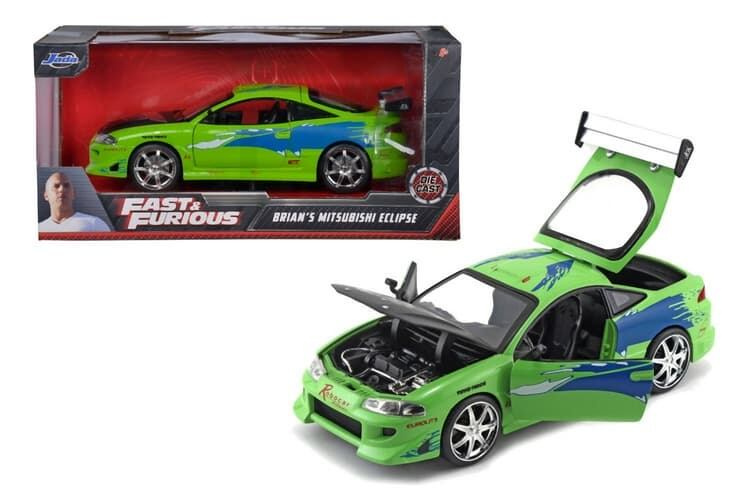 kovový model auta jada toys mitsubishi eclipse 1995 rychle a zběsile 1:24