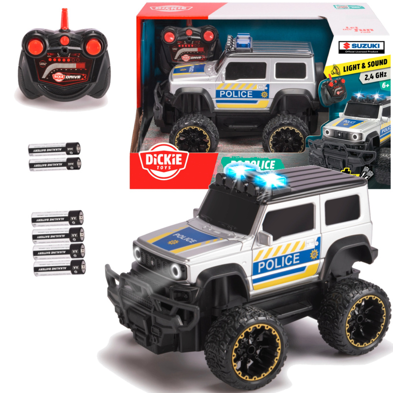 RC policejní offroad SUZUKI se světly a zvuky