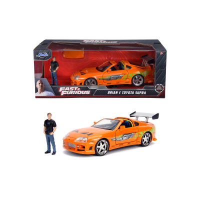 Jada Rychle a zběsile auto 1995 Toyota Supra 1:24 + figurka Brian O’Conner
